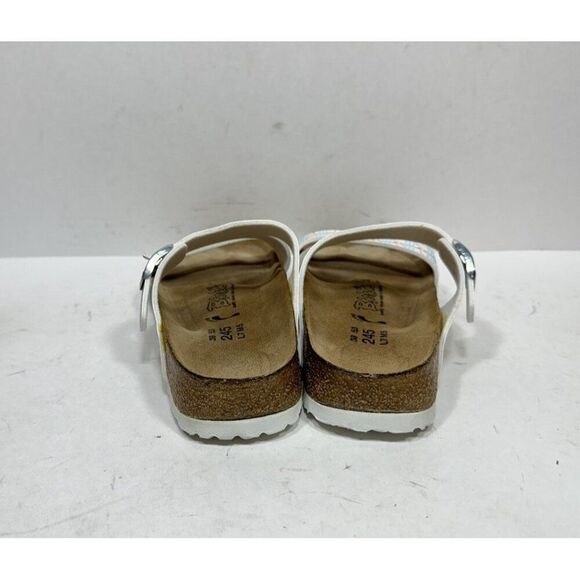 Birkenstock Birkis Anchor Print Sandals Slides Womens Size 7 N Nautical Coastal - Picture 4 of 7